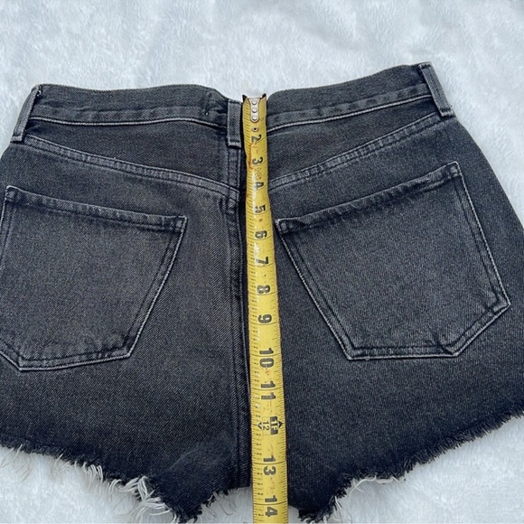 AGOLDE Women's Black Denim Shorts - Picture 8 of 10